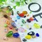 50pcs Teardrop Crystal Glass Beads 10x15mm Vertical Hole Faceted Glass Teardrop Spacer Beads for Bracelets Necklace Earring DIY Jewelry Making Craft(Mix Colors Series)